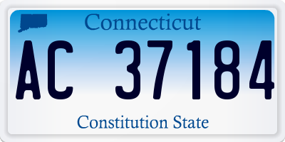 CT license plate AC37184