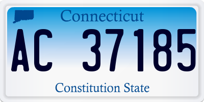 CT license plate AC37185