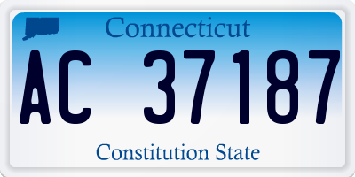 CT license plate AC37187