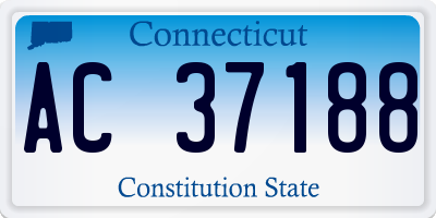 CT license plate AC37188