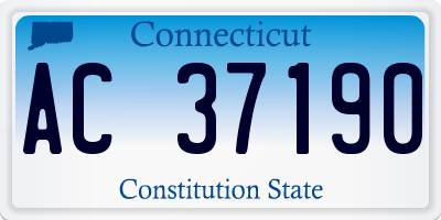 CT license plate AC37190