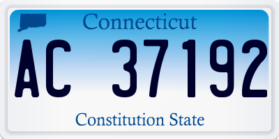 CT license plate AC37192