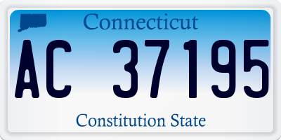 CT license plate AC37195