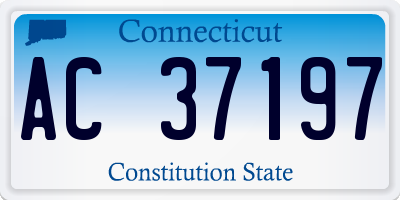 CT license plate AC37197