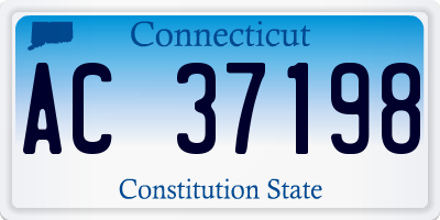 CT license plate AC37198