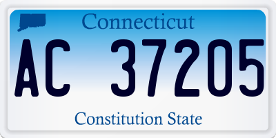 CT license plate AC37205