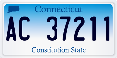 CT license plate AC37211