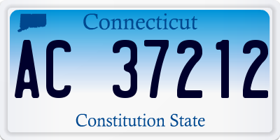 CT license plate AC37212