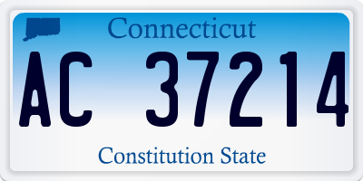 CT license plate AC37214