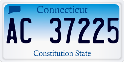 CT license plate AC37225