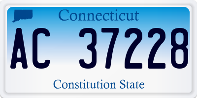 CT license plate AC37228