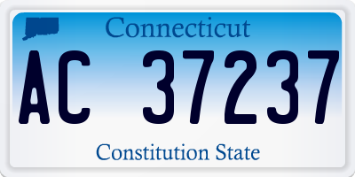 CT license plate AC37237