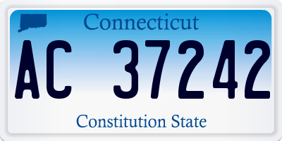 CT license plate AC37242