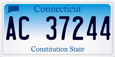 CT license plate AC37244