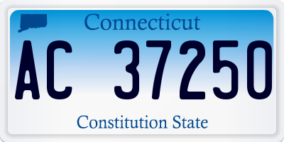 CT license plate AC37250