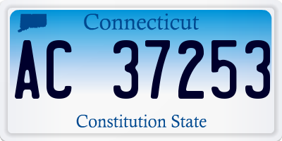 CT license plate AC37253