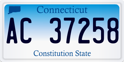 CT license plate AC37258