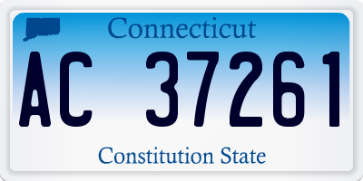 CT license plate AC37261