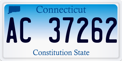 CT license plate AC37262