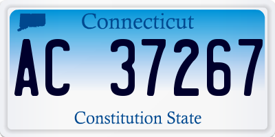 CT license plate AC37267