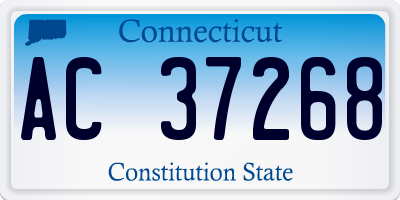 CT license plate AC37268