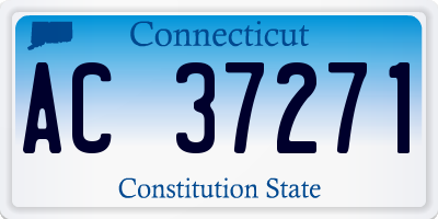 CT license plate AC37271