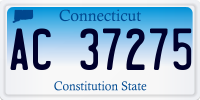 CT license plate AC37275