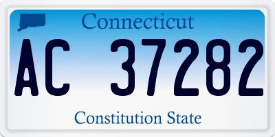 CT license plate AC37282