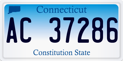 CT license plate AC37286