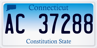 CT license plate AC37288