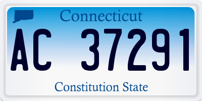 CT license plate AC37291