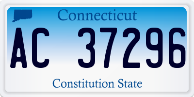 CT license plate AC37296