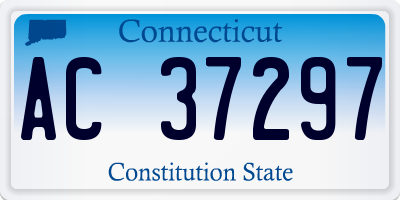 CT license plate AC37297