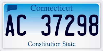 CT license plate AC37298