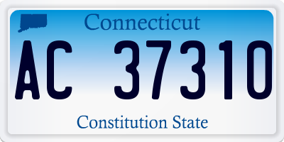 CT license plate AC37310