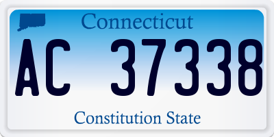 CT license plate AC37338