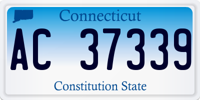 CT license plate AC37339