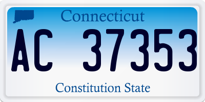 CT license plate AC37353