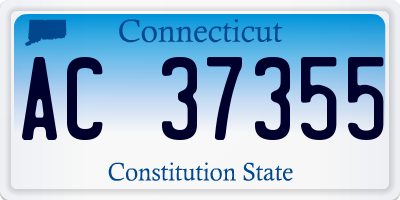 CT license plate AC37355
