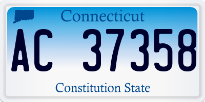 CT license plate AC37358