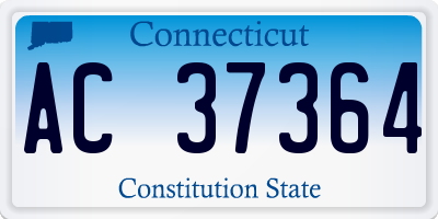 CT license plate AC37364