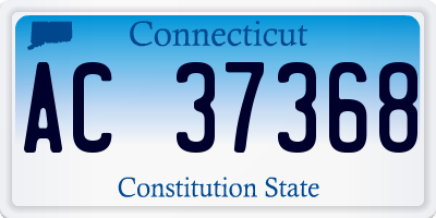 CT license plate AC37368