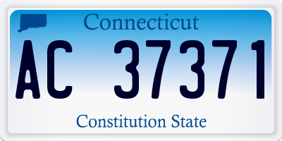 CT license plate AC37371