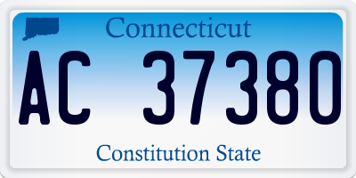 CT license plate AC37380