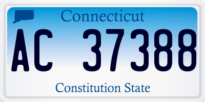 CT license plate AC37388