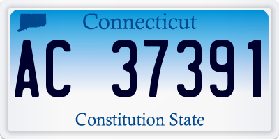 CT license plate AC37391