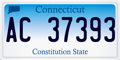CT license plate AC37393