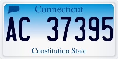 CT license plate AC37395