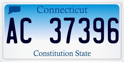 CT license plate AC37396
