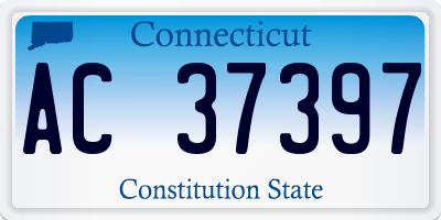 CT license plate AC37397